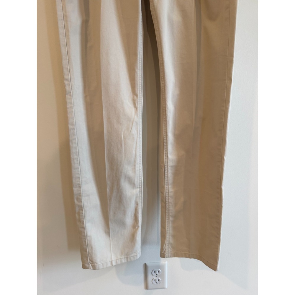 Peter Millar Twill Pants Men Beige 5 Pocket Soft Touch Pima Blend ME0B47 35X32 - Picture 3 of 13